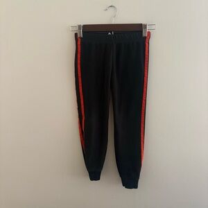 Carters 5T Sweatpants Grey Orange Stripes Warm fleece Jogger Spring Sporty